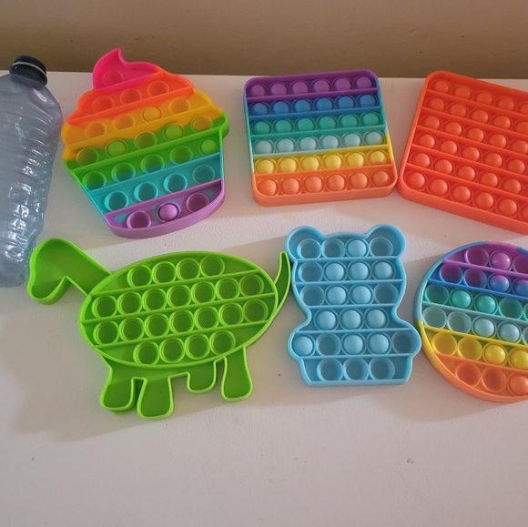 Push Pop Fidget Toys Set of 6 - Picture 2 of 6